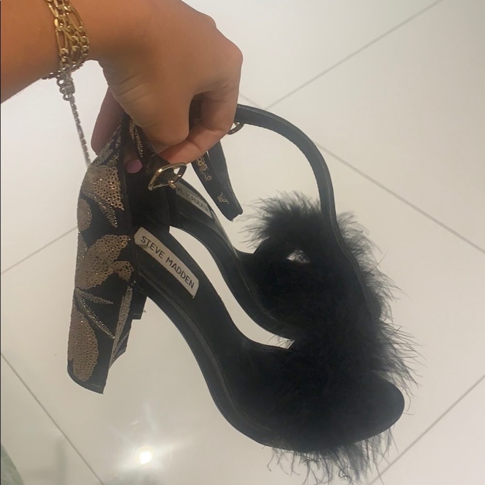 Steve Madden Fluffy Heels
